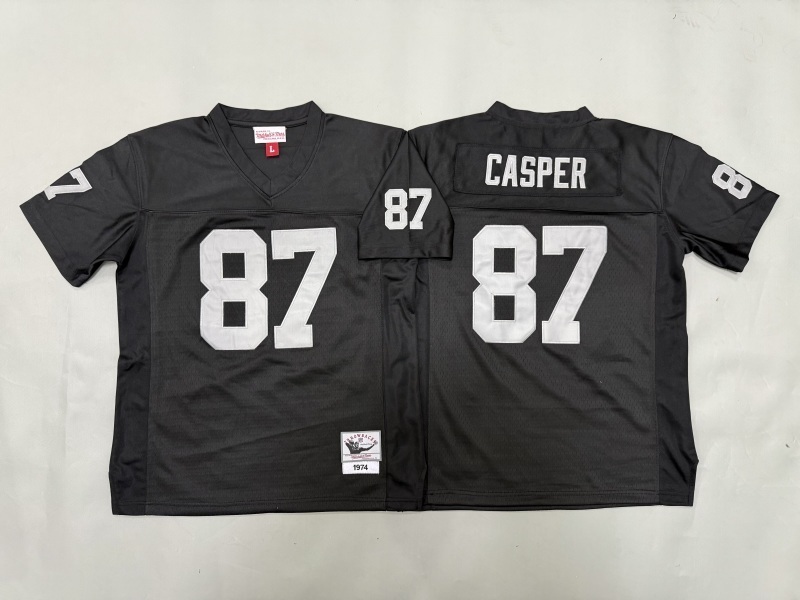 Youth Oakland Raiders #87 Casper Black Throwback Limited Nike NFL Jersey 01->youth nfl jersey->Youth Jersey